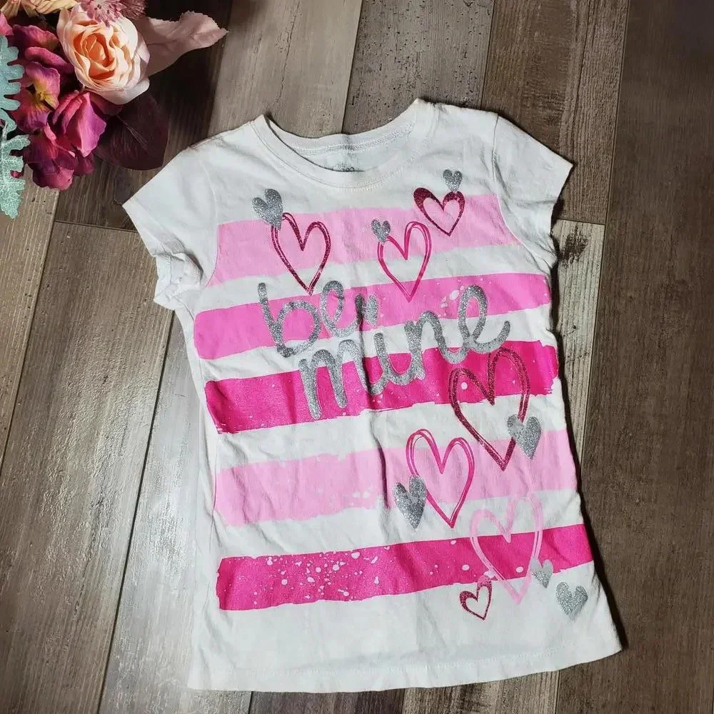 Children's Place Girls Valentine's Day Top Size Medium 7/8